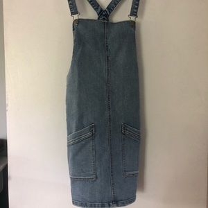 SOLD!!! Jean dress, overall dress, pinafore dress